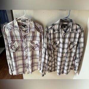 Two Helix XL men’s shirts